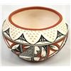 Image 6 : Acoma Polychrome Pottery Bowl by L. Victorino