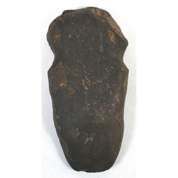 Prehistoric Native American Black Stone Axehead