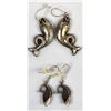 Image 6 : 2 Pairs of Fish Motif Earrings