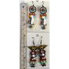 Image 10 : 2 Pairs of Native American Wood Kachina Earrings
