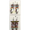 Image 1 : 2 Pairs of Native American Wood Kachina Earrings