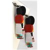 Image 8 : 2 Pairs of Native American Wood Kachina Earrings