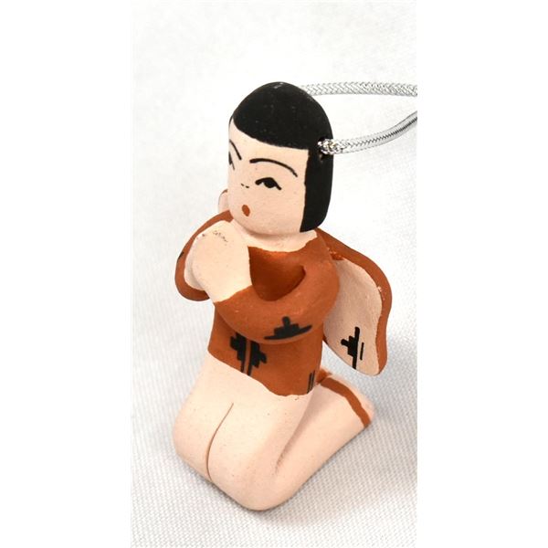 Santo Domingo Pottery Angel Ornament by Bailon