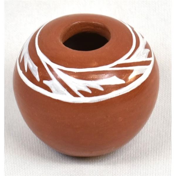 Acoma Miniature Pottery Seed Jar by Alma Concho