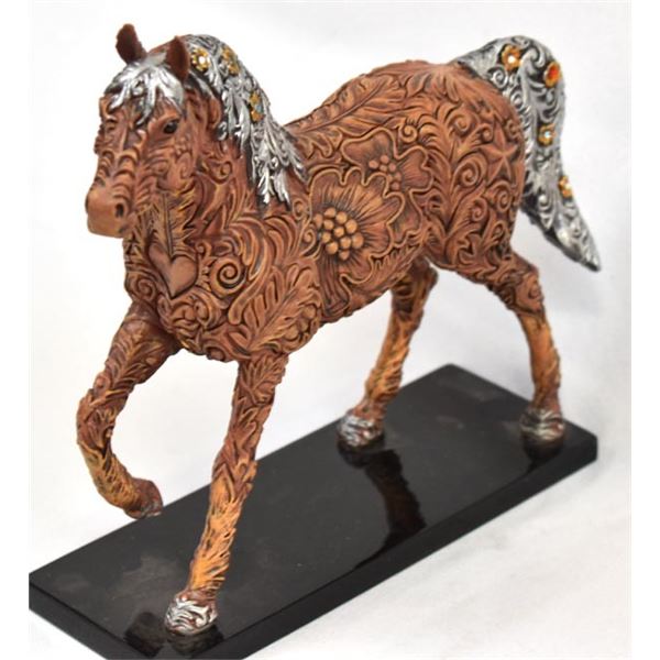 Trail of Painted Ponies Carved in History, Brady