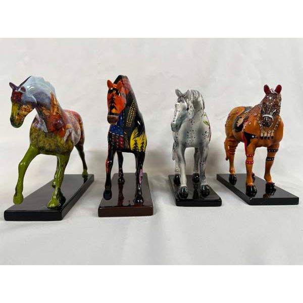4 The Trail of Painted Ponies Figurines
