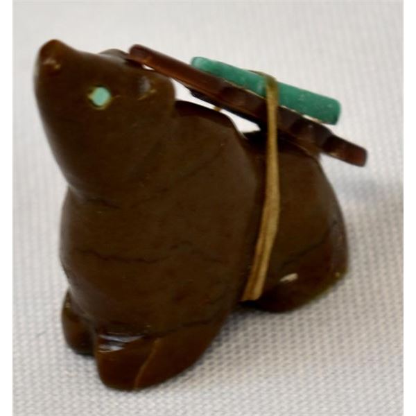 Zuni Bear Fetish by Al Lasiloo