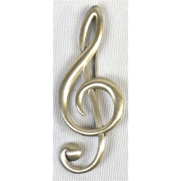 Vintage Danecraft Sterling G Clef Pin