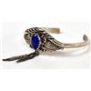Image 1 : Navajo Sterling Lapis Cuff Bracelet
