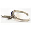 Image 5 : Navajo Sterling Lapis Cuff Bracelet