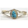 Image 2 : Navajo Sterling Turquoise Cuff Bracelet