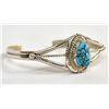 Image 4 : Navajo Sterling Turquoise Cuff Bracelet