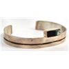Image 4 : Navajo Sterling Inlay Cuff Bracelet