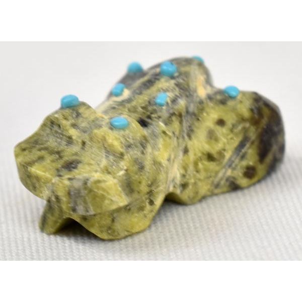 Zuni Serpentine Frog Fetish by Pinto