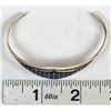 Image 10 : Zuni Sterling Inlay Lapis Bracelet by M. Luarkie