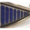 Image 4 : Zuni Sterling Inlay Lapis Bracelet by M. Luarkie