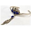 Image 1 : Navajo Sterling and Lapis Cuff Bracelet