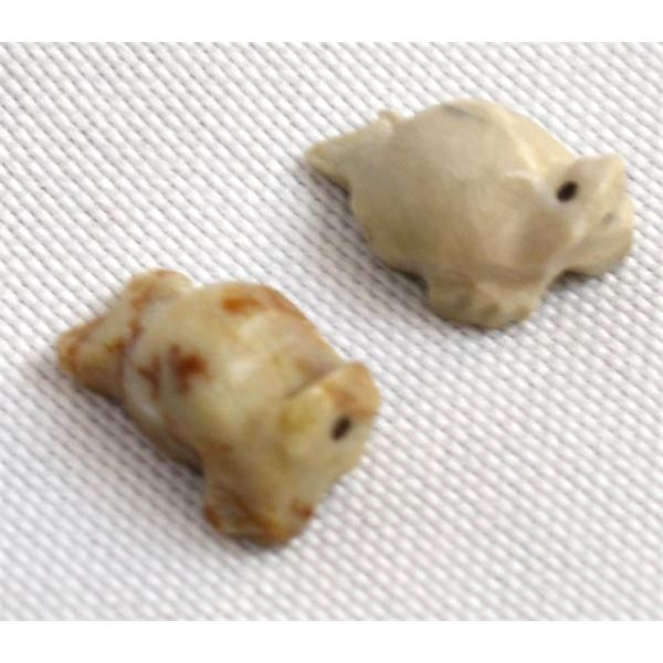 2 Navajo Micro Miniature Seal Fetishes by Larry Cisco