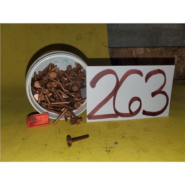 Box of Flat Headed Copper Nails