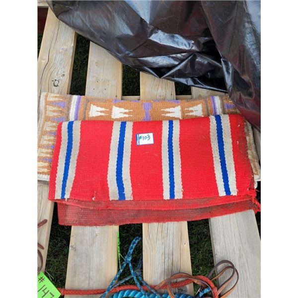 2- Saddle Blankets