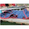 Image 2 : Quilted Horse Blanket and Hood. "Olympian by Silver Royal" (One Hole, No Visible Size)