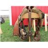 Image 7 : Circle Y Roping Saddle (15") c/w Cinches and Breast Collar