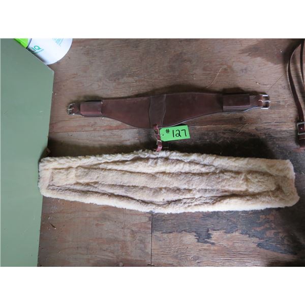 36" Fleece Roper Cinch and Leather Rear Cinche