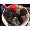 Image 2 : 2- Buckets, 2- Bridle Hooks and Misc. Grooming Items