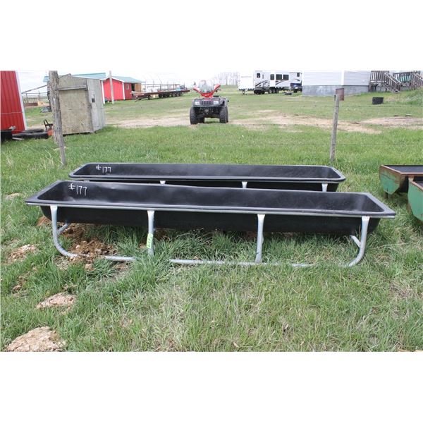 2- Plastic, Steel Framed Feeder (Selling Together)