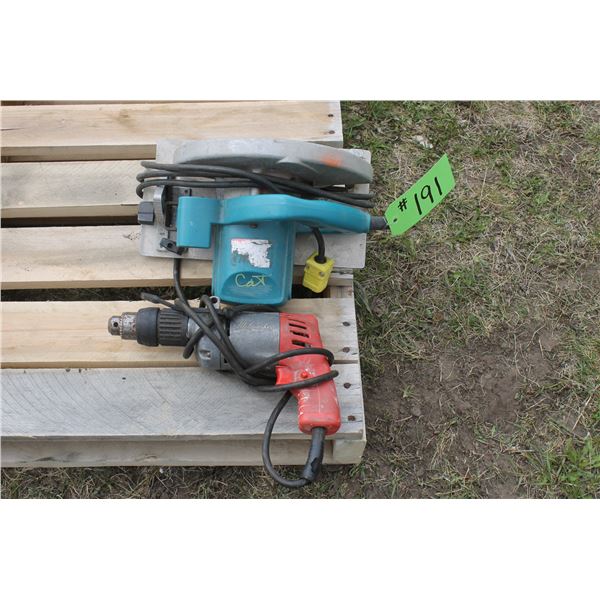 Makita Saw and Elec. Drill