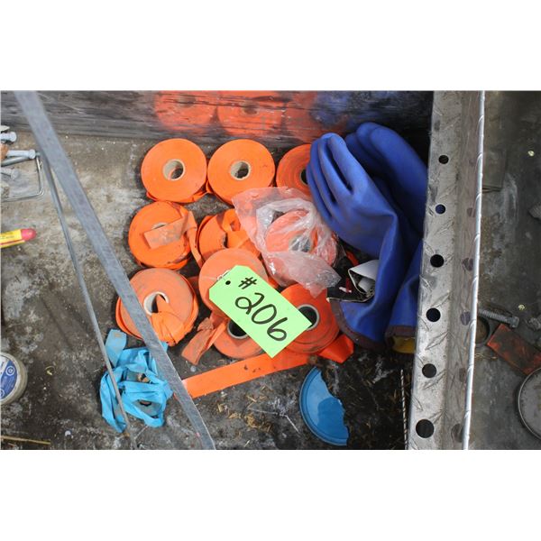 Orange Ribbon and Plastic Gloves