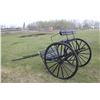 Image 1 : 2 Seater Horse Draft Show Cart (Pristine Condition) 48" Wheels- Made by East Bruce Mfg.