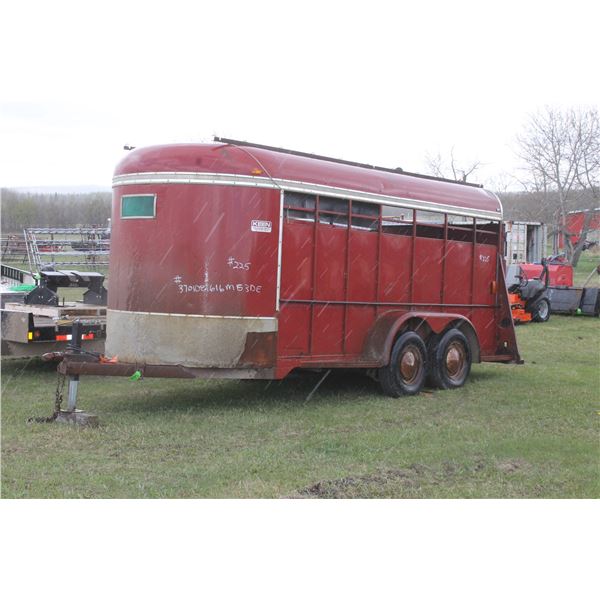 Keen Tandem Axle Stock Trailer, #3701081616MS3DE c/w Spare and Extra Parts
