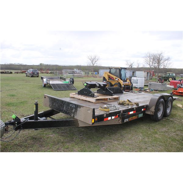 2012 Trail Pro 20' Tilt Deck Trailer, Approx. 7000 lb Axles, Ball Hitch, 16' Tilt  and 4' Front (Nic