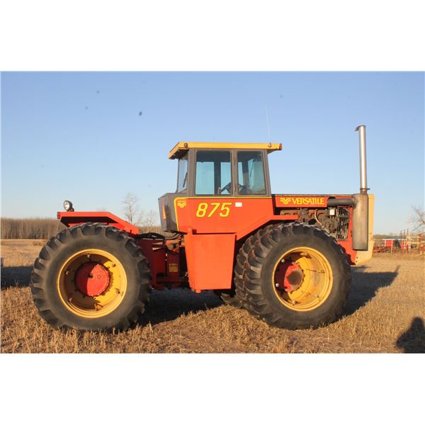 Versatile 875, CAHR, 4 Hyd's, Showing 6103 hrs, 20.8 x 38 Duals