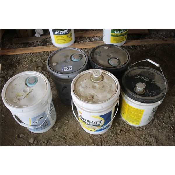 5- Pails of Oil