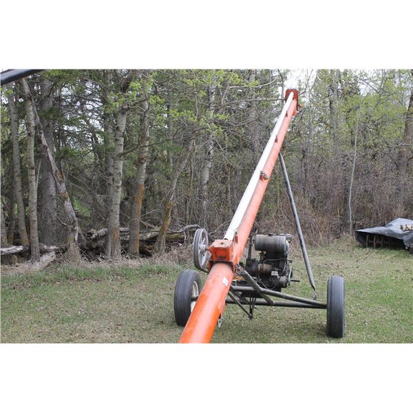Approx. 6' x 40' Auger c/w Wisconsin Motor (Had Running)