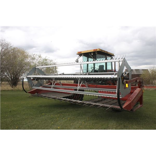 1988 N.H. 4700 Swather CAHR #350221 ,1293 hrs, UII P/up reels, shedded