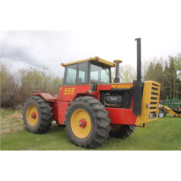 Versatile 555 Tractor CAHR 210 HP, 3275 hrs., 3 hyds,1000 PTO, 23.1 x 34 (Family Owned Since New)