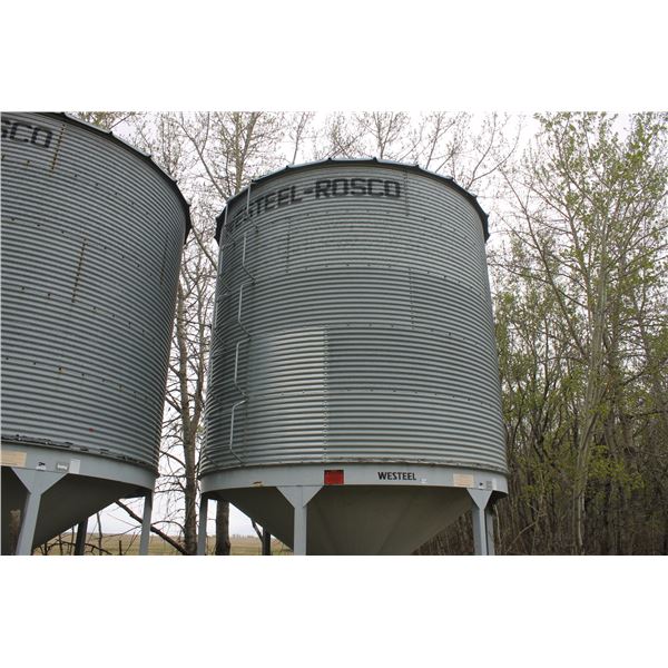 5 Ring Westeel Hopper Bin c/w Double Skid (Removal by Aug 1st, You Must Make Arrangements with Ullo 