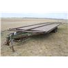 Image 1 : Pindle Hitch, 8 Wheel Trailer, Steel Deck for Hauling Rd Bales, Small Winch