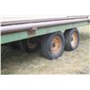 Image 4 : Pindle Hitch, 8 Wheel Trailer, Steel Deck for Hauling Rd Bales, Small Winch