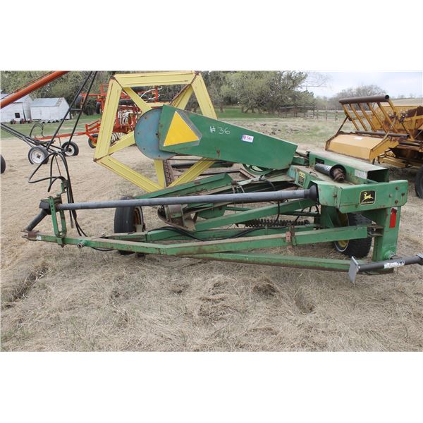 JD 25' Swather P. Type, #001551W (Poor Tires)