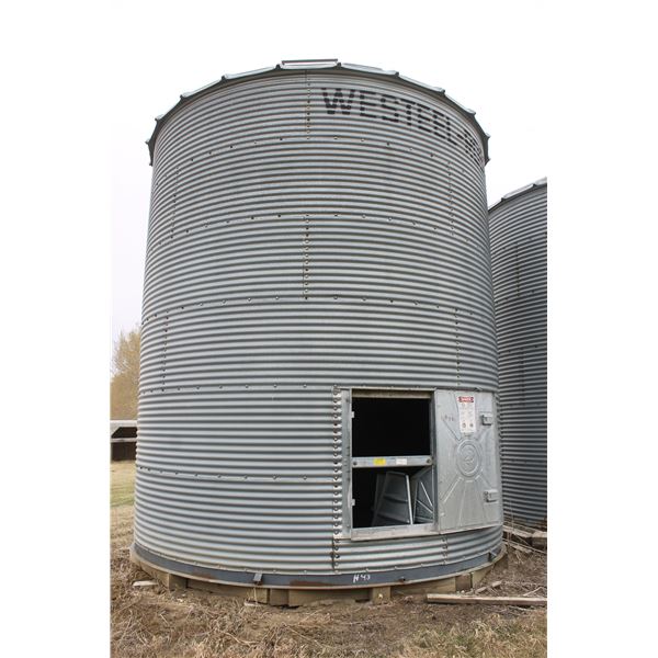 Westeel 6 Ring Bin, Steel Floor