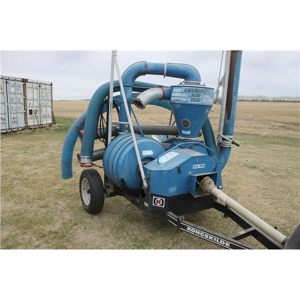 Kongskilde Cushion Air 700 Grain vac, 1000 PTO, 21140060 c/w Box of