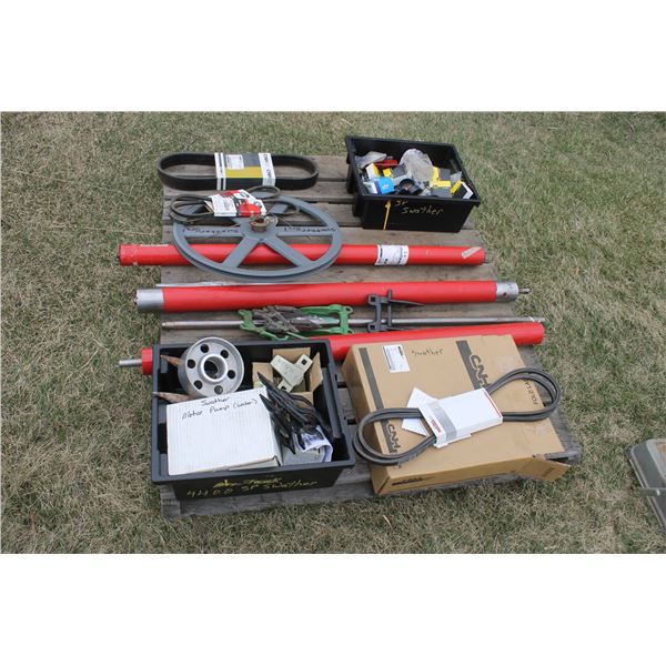 Pallet of New Parts for Swather