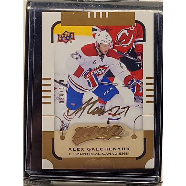 2015-16 Alex Galchenyuk GOLD SUPER SCRIPT #136 Upper Deck MVP