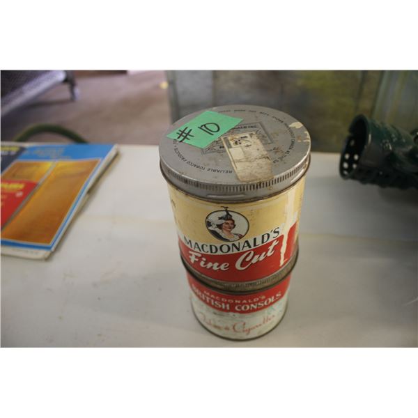 2 - MACDONALDS TINS