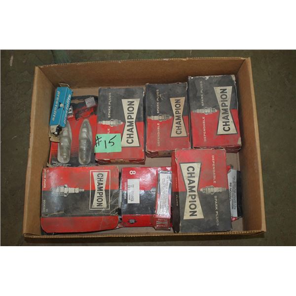 BOX OF NEW CHAMPION SPARK PLUGS