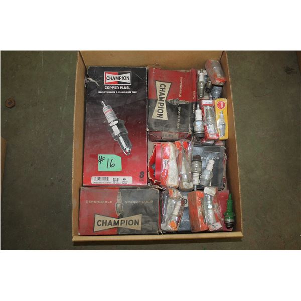 BOX OF NEW CHAMPION SPARK PLUGS